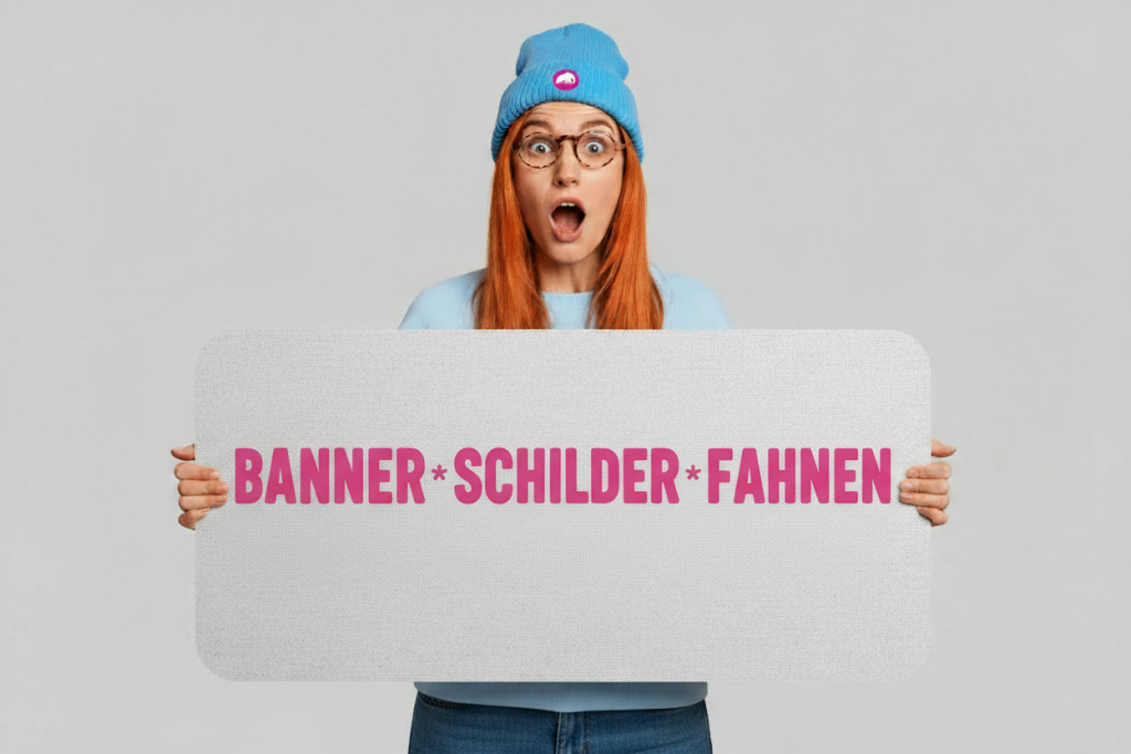 Außenwerbung und Firmenschilder – Pink Mammut Werbetechnik in Schleswig-Holstein