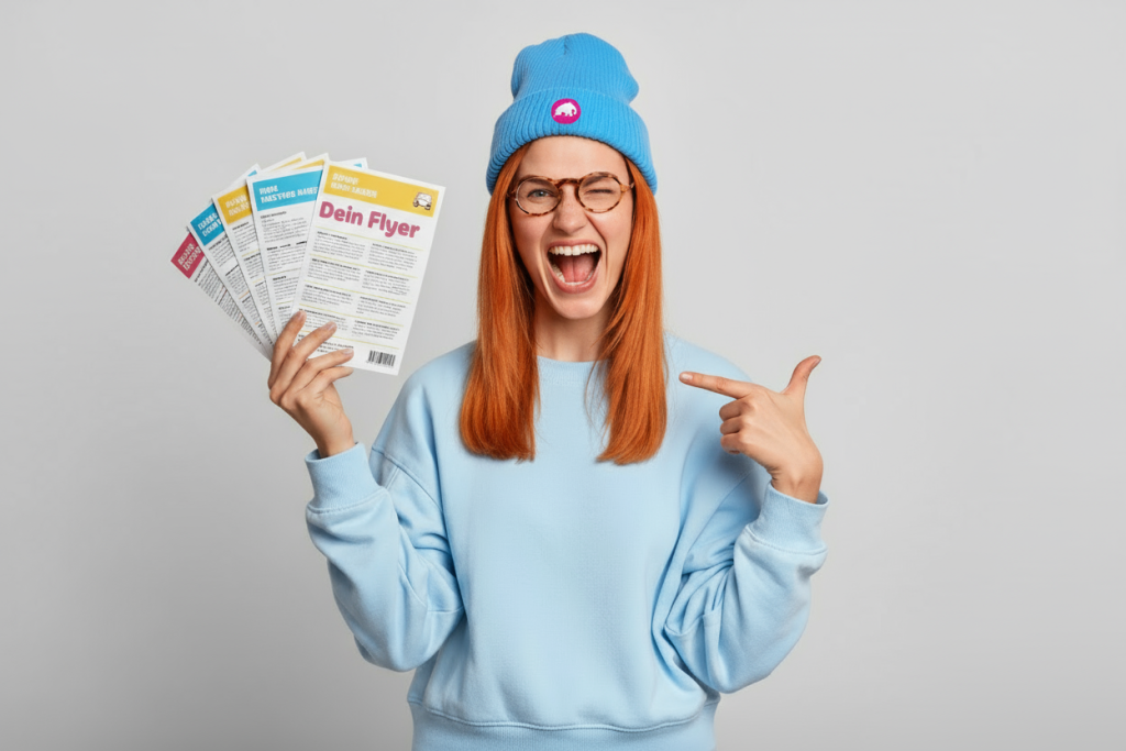 Printmedien wie Flyer und Broschüren – Pink Mammut Werbetechnik in Schleswig-Holstein